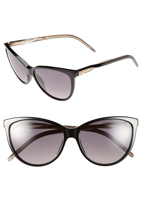 gucci havana cat eye sunglasses|58mm cat eye sunglasses gucci.